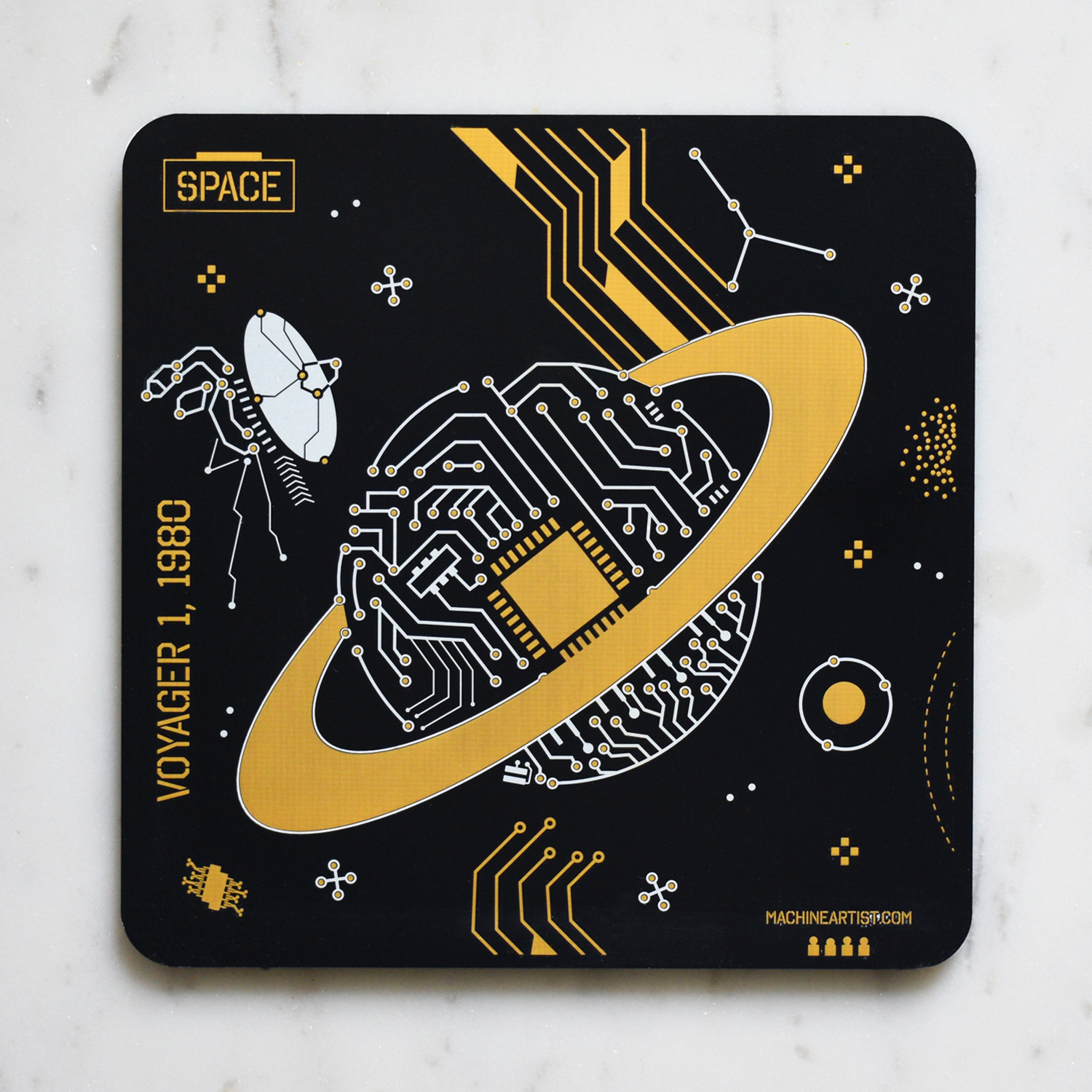 PCB Coasters Space