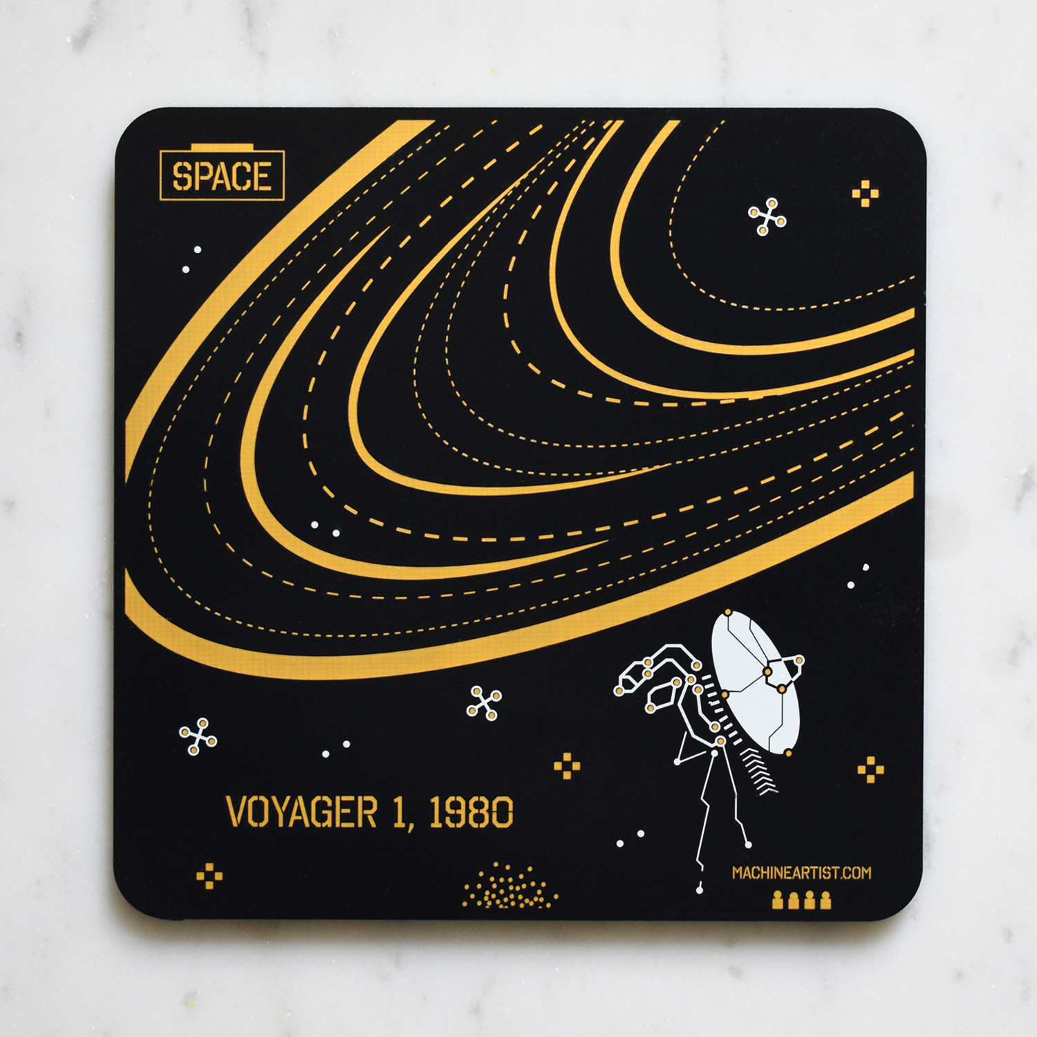 PCB Coasters Space