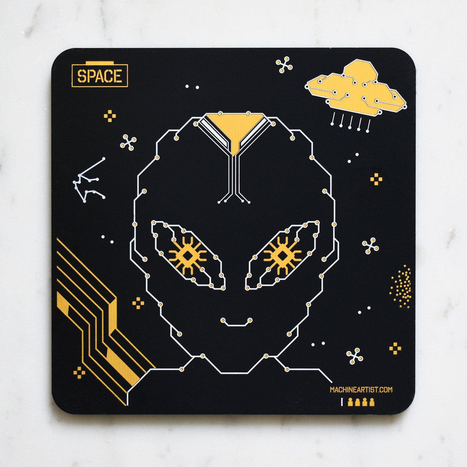 PCB Coasters Space