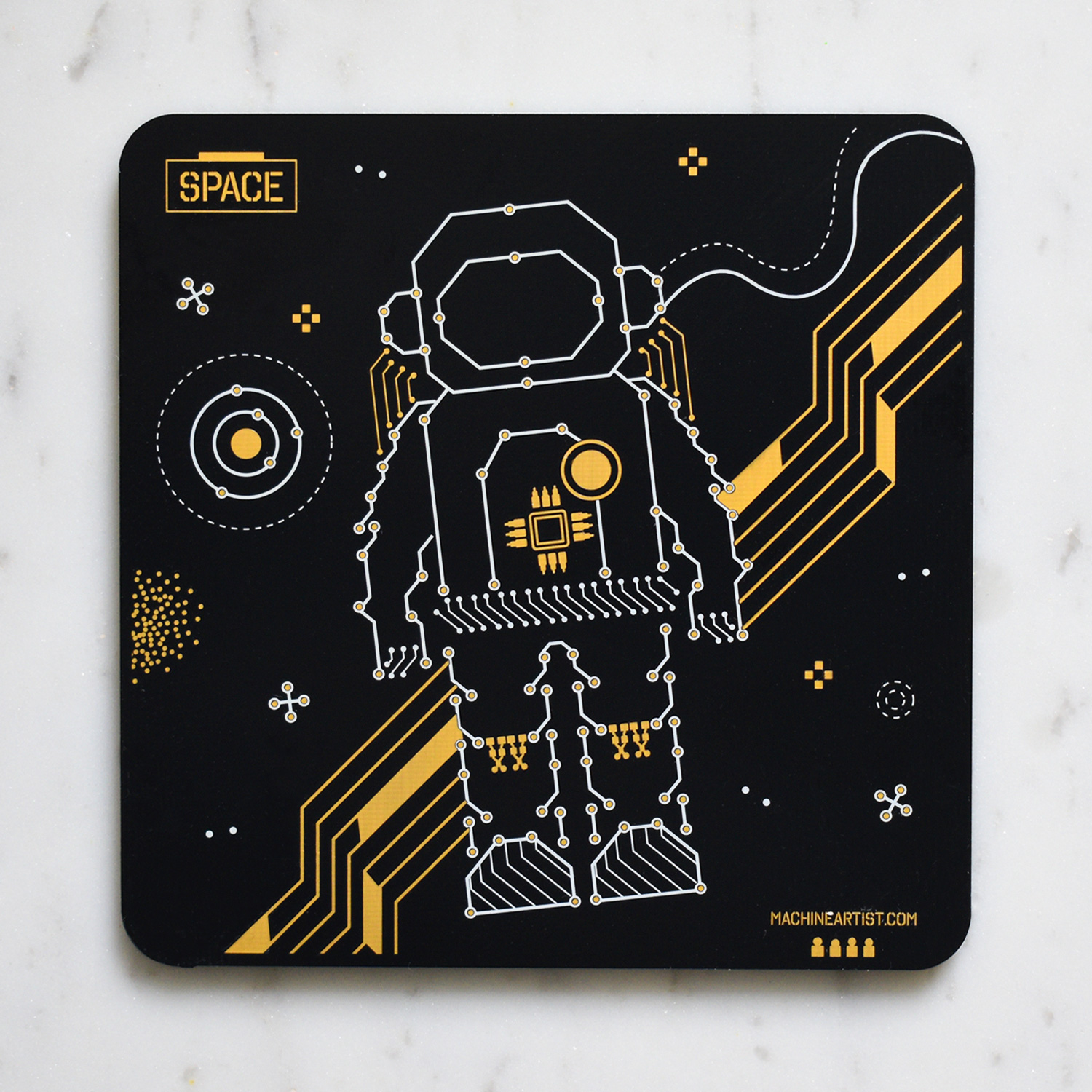 PCB Coasters Space