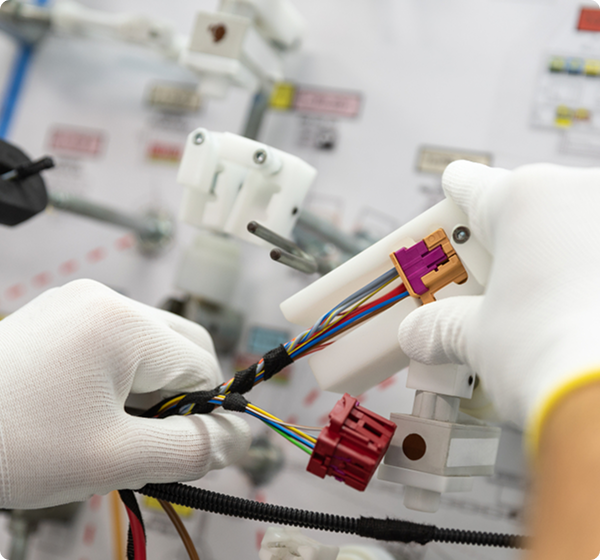 Stages of wire harness manufacturing 2