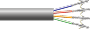 Multiconductor cable stripping crimping